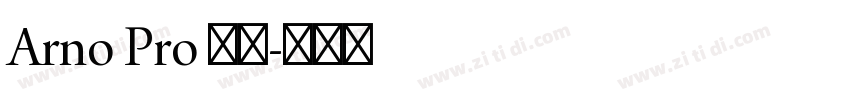 Arno Pro 常规字体转换